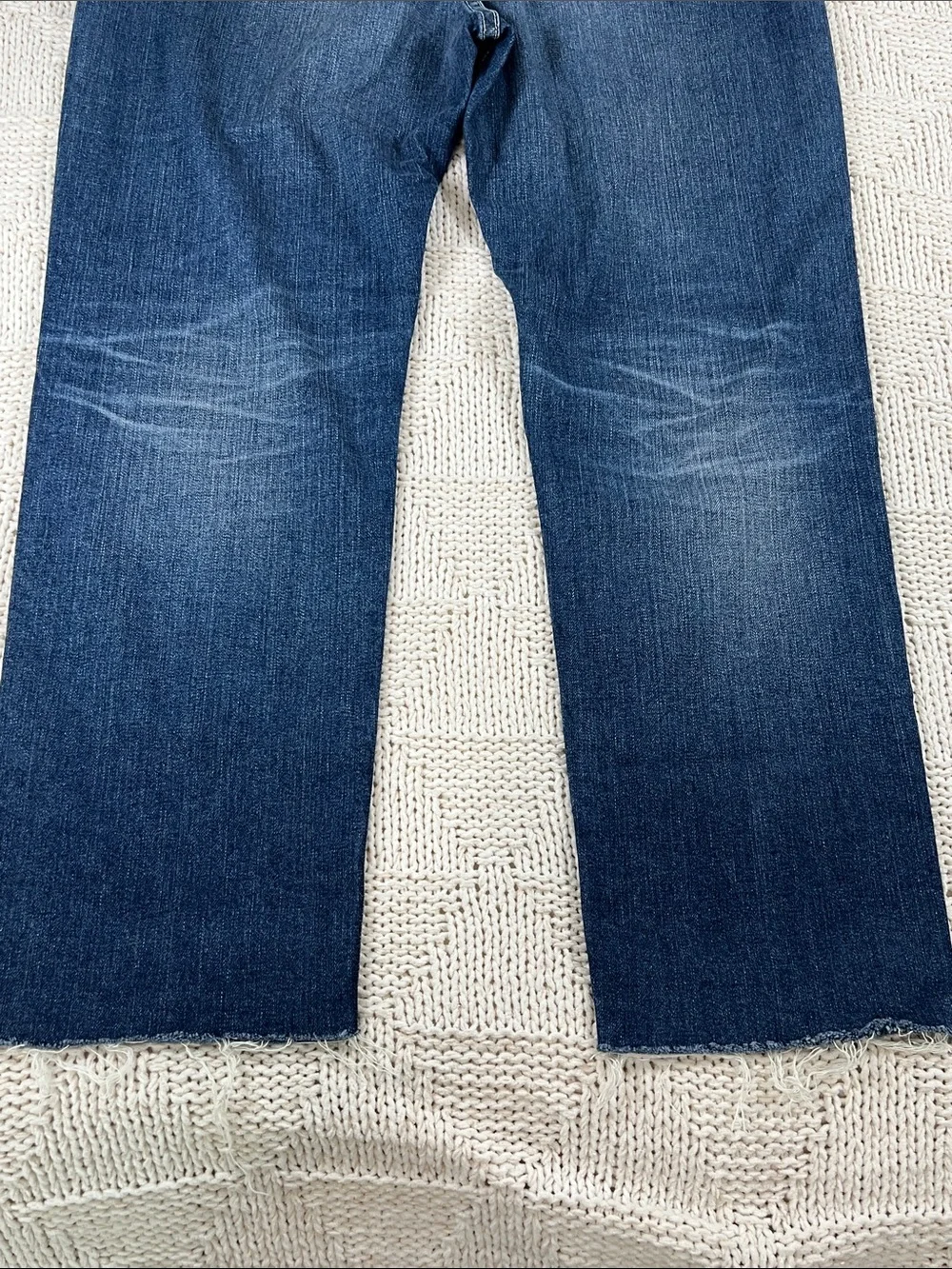 Ag Adriano Goldschmied Women's Blue Washed Ex-Boyfriend Jeans